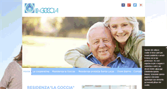 Desktop Screenshot of lagocciaanziani.com